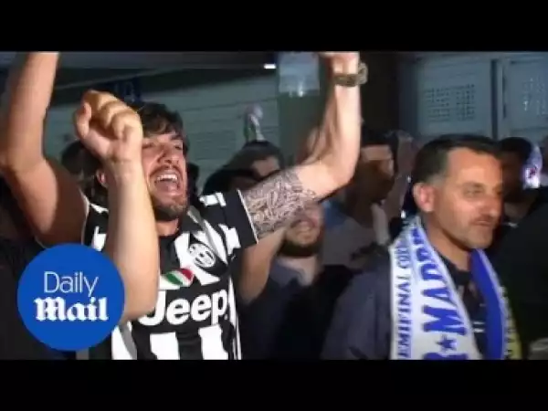 Video: Juventus Fans Celebrates In Real Madrid As Real Supporters Rue Lack Of Goal